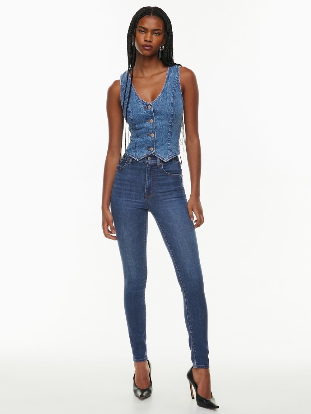 Denim Forum The Lola High Rise Skinny Jeans Size 29